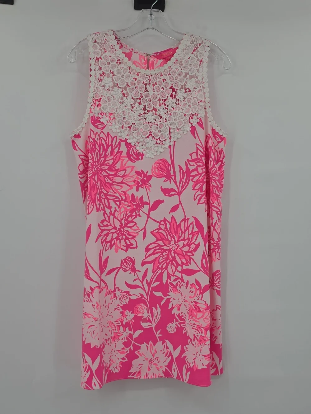 Lilly Pulitzer Nala Soft Shift Reaort White Caliente Engineered Dress Size 8